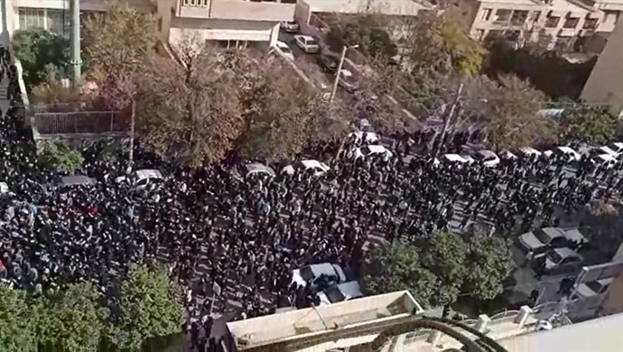 growing protest in Iran