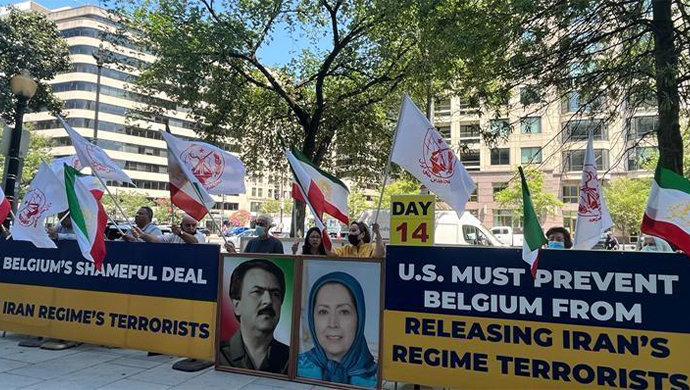Iranian resistance rally brussels belgium July 22 2022