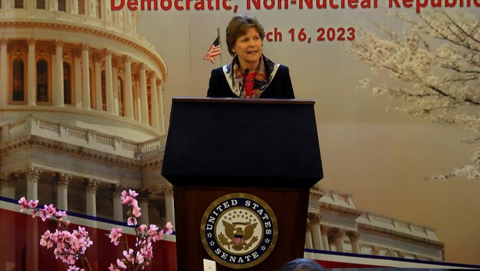 Jeanne Shaheen senate briefing iran protests march 2023