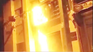 Protesters attacking regime sites across Iran - April 2023 Protesters attacking regime sites across Iran - April 2023