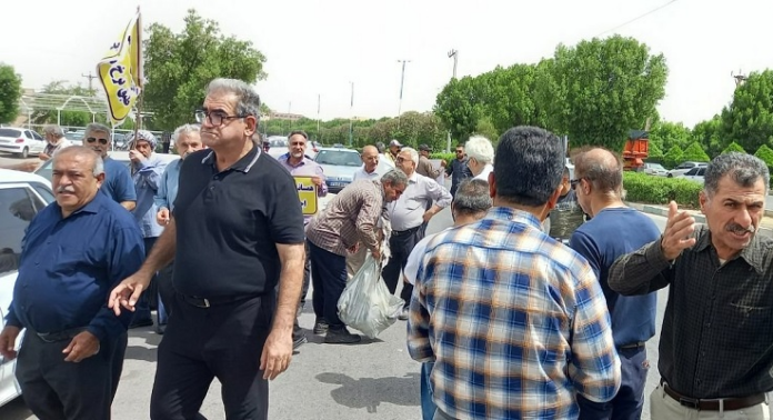 Retirees - pensioners - Social Security Organization - protests - Ahvaz - Khuzestan Province - May 31, 2023