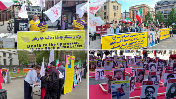 Iranian Diaspora - PMOI - MEK - NCRI - supporters - rallying - Hamburg - London - Aarhus - Oslo - June 3, 2023