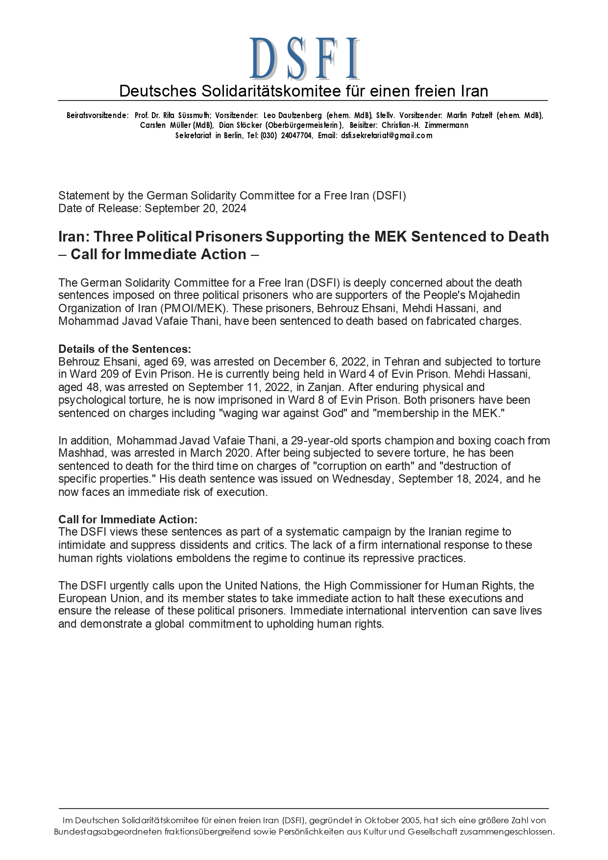20240920 EN DSFI POL. PRISONERS DEATH SENTENCE page 0001
