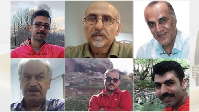 Six political prisoners for supporting the PMOI