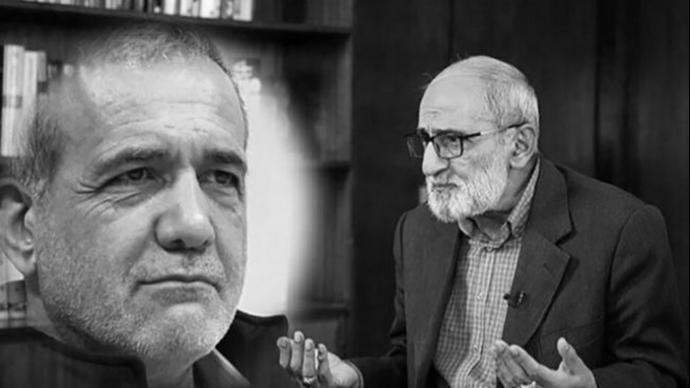Masoud Pezeshkian and Hossein Shariatmadari