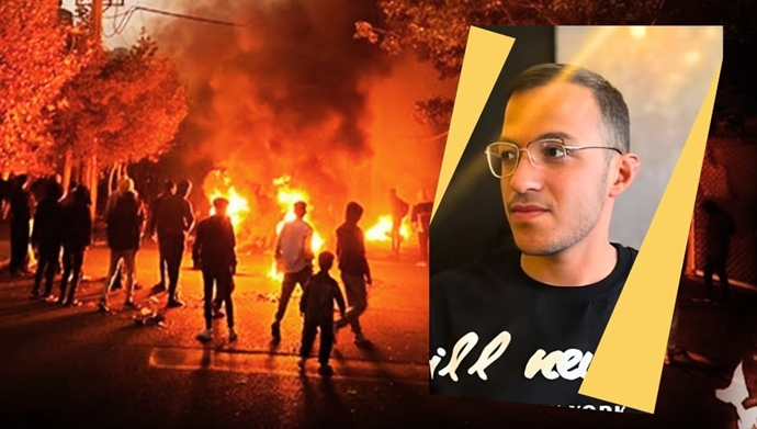 Ahmad Baledi, Iranian studen from Ahvaz, died after self immolating in protest to regime suppression