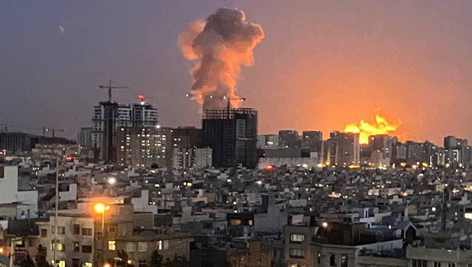 Airstrikes against fuel depots in Tehran