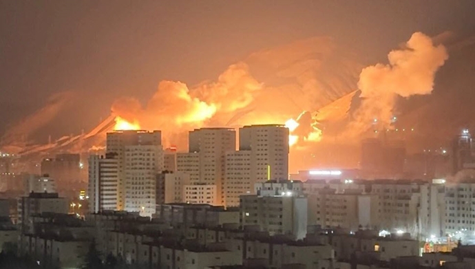 Airstrikes in Tehran