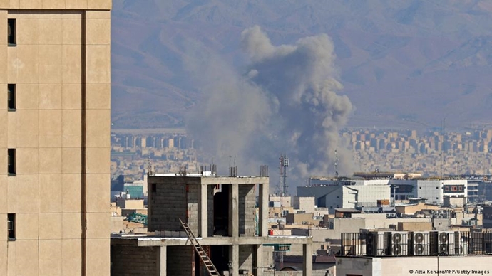 Airstrikes in Tehran