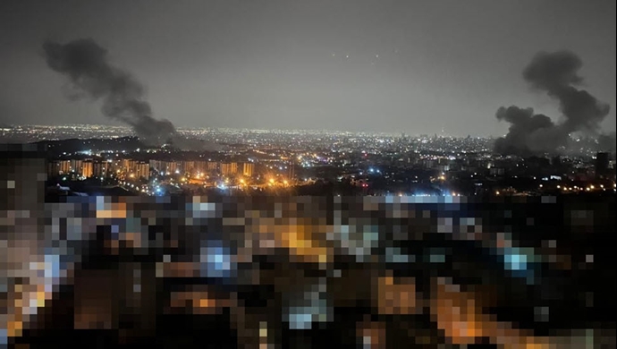 Airstrikes in Tehran