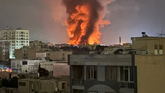 Airstrikes in Tehran