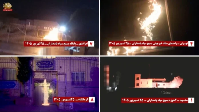 Operations by PMOI Resistance Units across Iran on anniversary of 2022 uprising