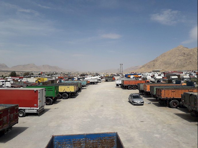Truck Drivers strike in Shahreza