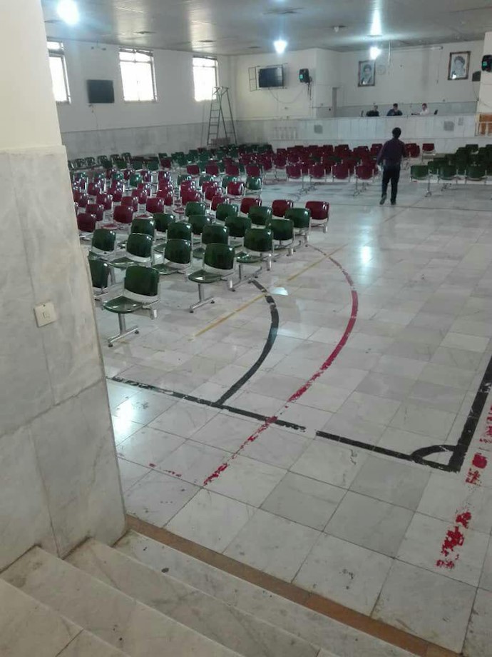 Empty loading terminal in Shiraz, south-central Iran