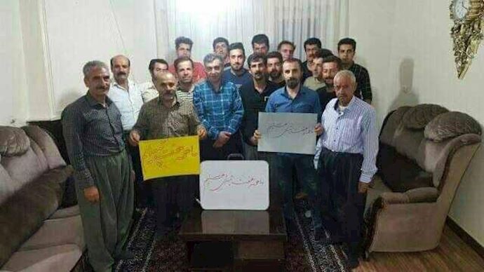 The people of Damavand show their support for the workers of Haft Tapeh The people of Damavand show their support for the workers of Haft Tapeh