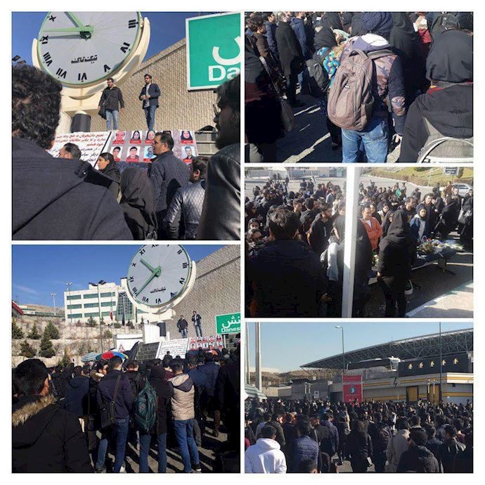 College students rallying in Tehran’s Science & Research University