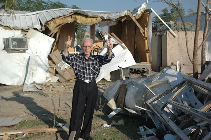 Kashani in Camp Liberty after the Oct 2015 missile attack by the Iranian regime’s proxies Kashani in Camp Liberty after the Oct 2015 missile attack by the Iranian regime’s proxies