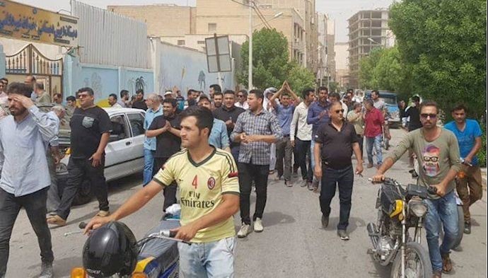 Demonstration in Abadan, southwest Iran
