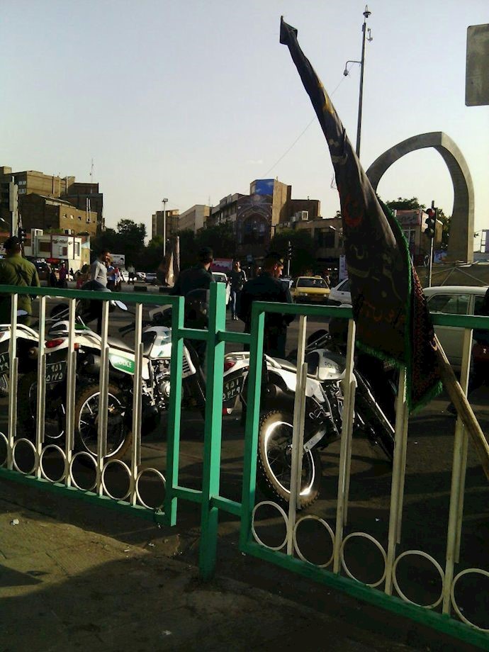 Security forces around Aghazi bazaar – Tabriz, NW Iran