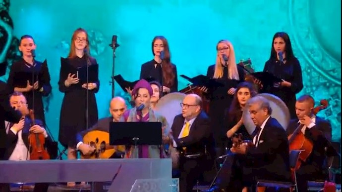 various art groups perform in support of freedom and democracy 