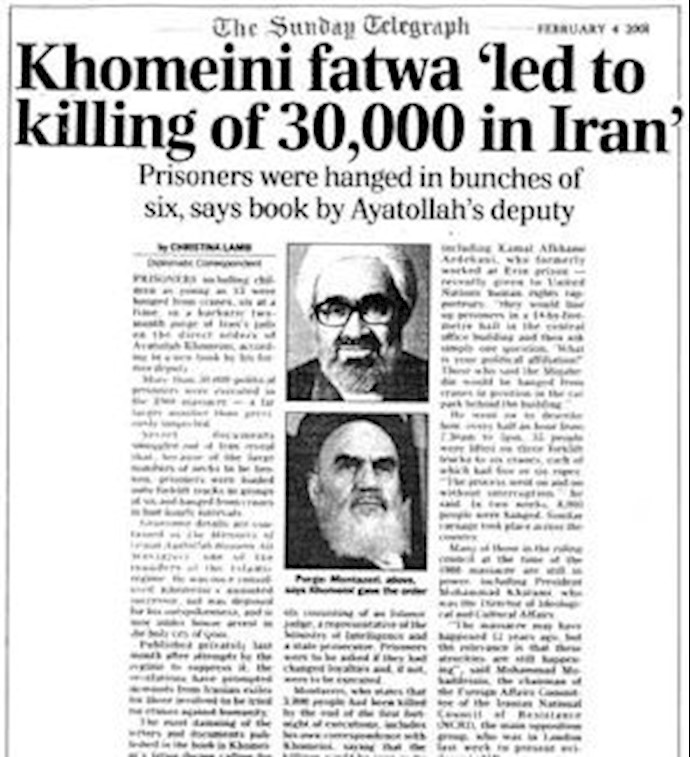 Khomeini himself, who gave the order to destroyed the prisons of all opposition members in Iran Khomeini himself, who gave the order to destroyed the prisons of all opposition members in Iran