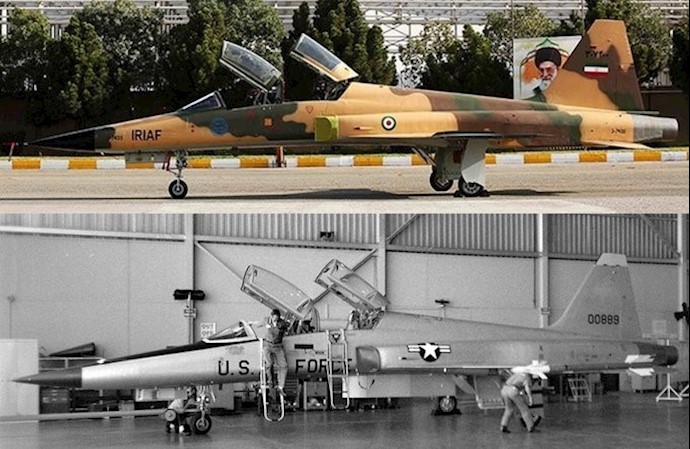 Extreme resemblance between the Iranian regime claimed Kowsar jet and the US made F-5F jet Extreme resemblance between the Iranian regime claimed Kowsar jet and the US made F-5F jet