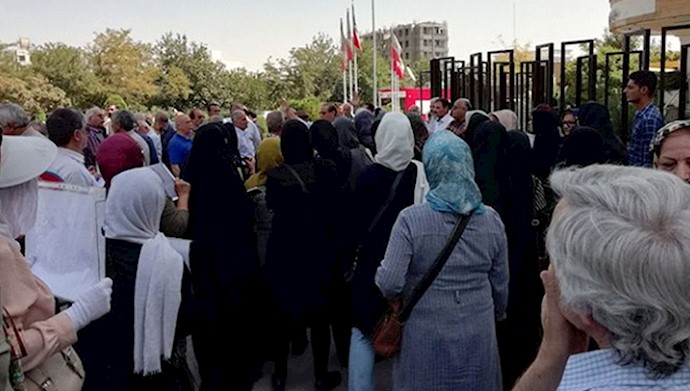 Retired workers in Mashhad, northeast Iran