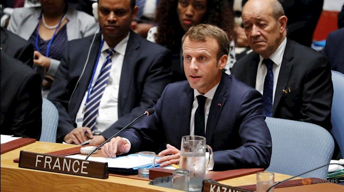 French President Macron Speaks at the UNSC in NY