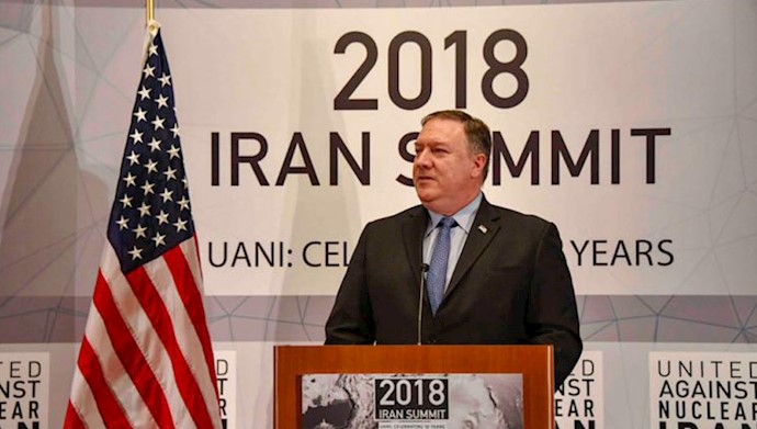 US Secretary of State, Mike Pompeo speaks during UANI summit