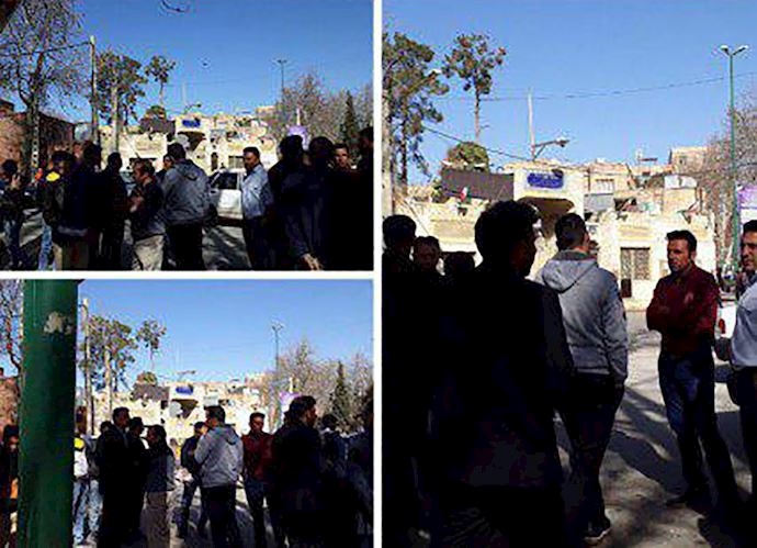 Protests by the people of Khoram Abad