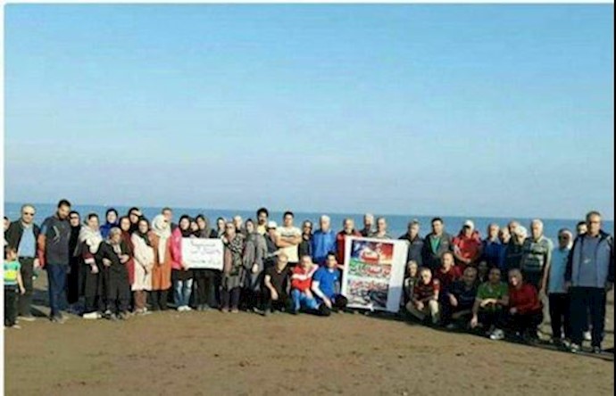 A rally by locals in Babolsar protesting the transfer of Caspian Sea waters to the city of Semnan – October 20, 2019 A rally by locals in Babolsar protesting the transfer of Caspian Sea waters to the city of Semnan – October 20, 2019