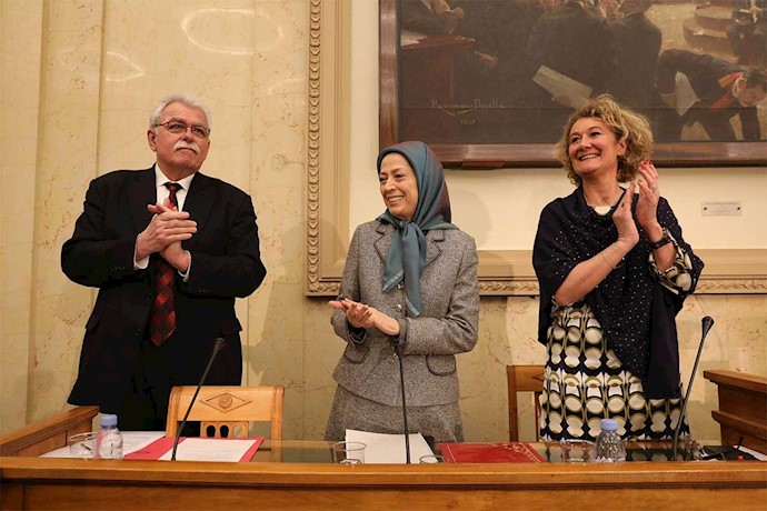Iranian opposition NCRI President Maryam Rajavi at the “Iran Perspectives 2019” conference with French MPs - National Assembly - Paris, France Iranian opposition NCRI President Maryam Rajavi at the “Iran Perspectives 2019” conference with French MPs - National Assembly - Paris, France