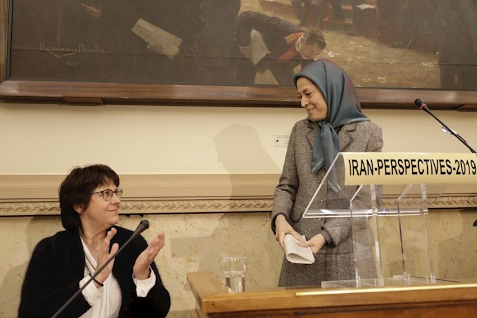 Iranian opposition President Maryam Rajavi at the “Iran Perspectives 2019” conference in the French National Assembly Iranian opposition President Maryam Rajavi at the “Iran Perspectives 2019” conference in the French National Assembly