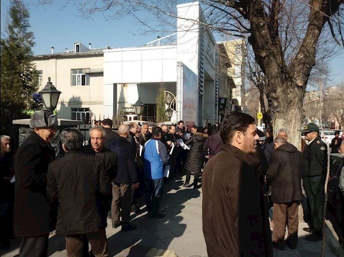 Protests by teachers in Urmia