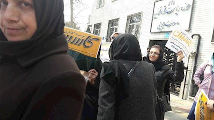 Caspian credit firm clients protesting in Tehran, Iran  – March 12, 2019