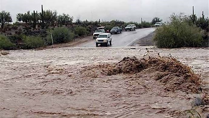 Floods washed out the main road to Pol Dokhtar, (Lorestan Province - Western Iran) Floods washed out the main road to Pol Dokhtar, (Lorestan Province - Western Iran)