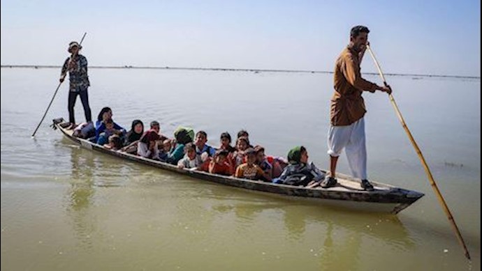 Locals in Khuzestan Province, southwest Iran, are forced into such dangerous methods of transportation Locals in Khuzestan Province, southwest Iran, are forced into such dangerous methods of transportation