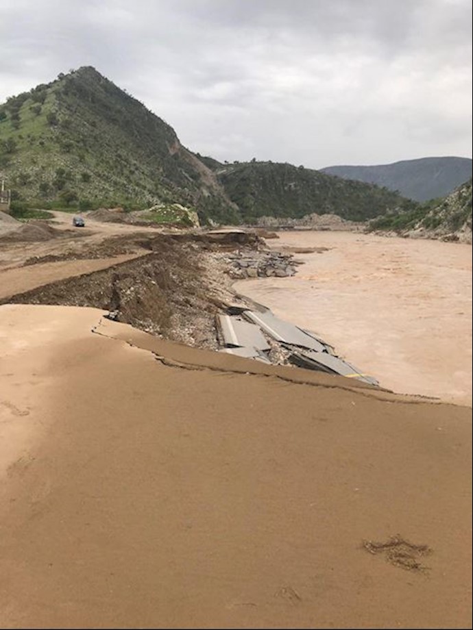 A village completely wiped out by floods – Lorestan Province, western Iran