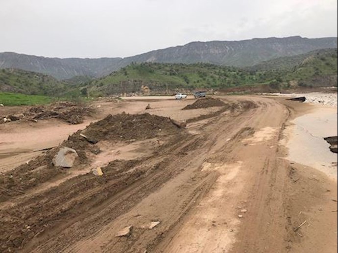 A village completely wiped out by floods – Lorestan Province, western Iran