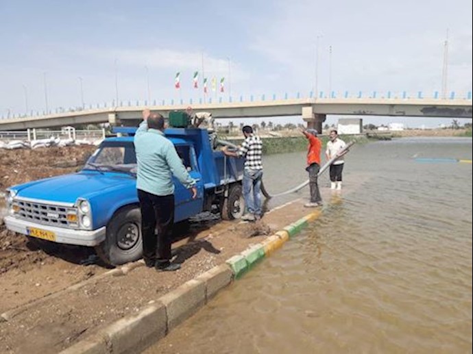 Bahmansheer River overflowing – Abadan, Khuzestan Province, southwest Iran