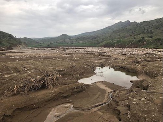 A village completely wiped out by floods – Lorestan Province, western Iran