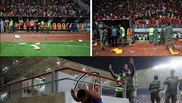 Repressive police present in the Foulad Stadium of Ahvaz, southwest Iran – June 2, 2019