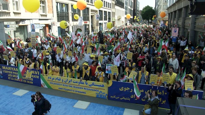 Free Iran rally in Brussels outside the European Commission headquarters - June 15, 2019 Free Iran rally in Brussels outside the European Commission headquarters - June 15, 2019