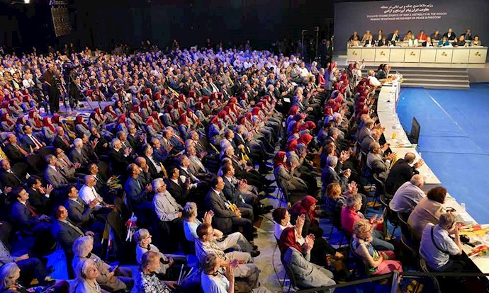NCRI President Maryam Rajavi at the international conference in Ashraf 3, home to PMOI/MEK members in Albania NCRI President Maryam Rajavi at the international conference in Ashraf 3, home to PMOI/MEK members in Albania