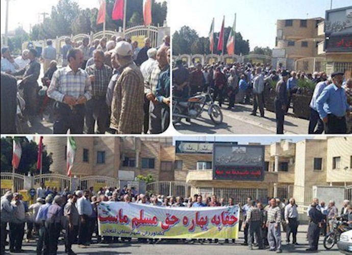 Farmers in Lenjan protest lack of water for their lands – Isfahan Province, central Iran Farmers in Lenjan protest lack of water for their lands – Isfahan Province, central Iran