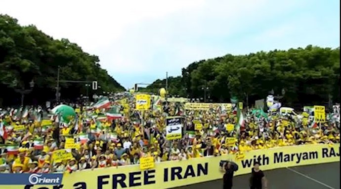 Free Iran rally in Berlin – Orient TV, associated to the Syrian opposition – July 6, 2019