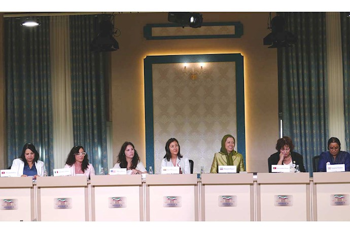 The international conference on women in the Iranian Resistance at Ashraf 3 