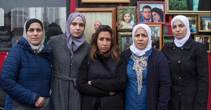 Dr Hala Al Ghawi, Bayan Shurbaji, Noura Ghazi Al Safadi, Amina Khoulani and Asmaa Al Saqqa held a peaceful protest outside the Houses of Parliament Dr Hala Al Ghawi, Bayan Shurbaji, Noura Ghazi Al Safadi, Amina Khoulani and Asmaa Al Saqqa held a peaceful protest outside the Houses of Parliament