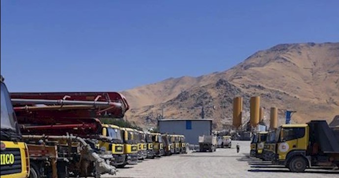 Site of the Kani Seeb dam project in Piranshahr, western Iran