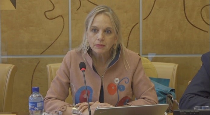 Kristy Brimelow, QC at the UN discussing human rights conditions in Iran – Palais des Nations, UN – September 20, 2019